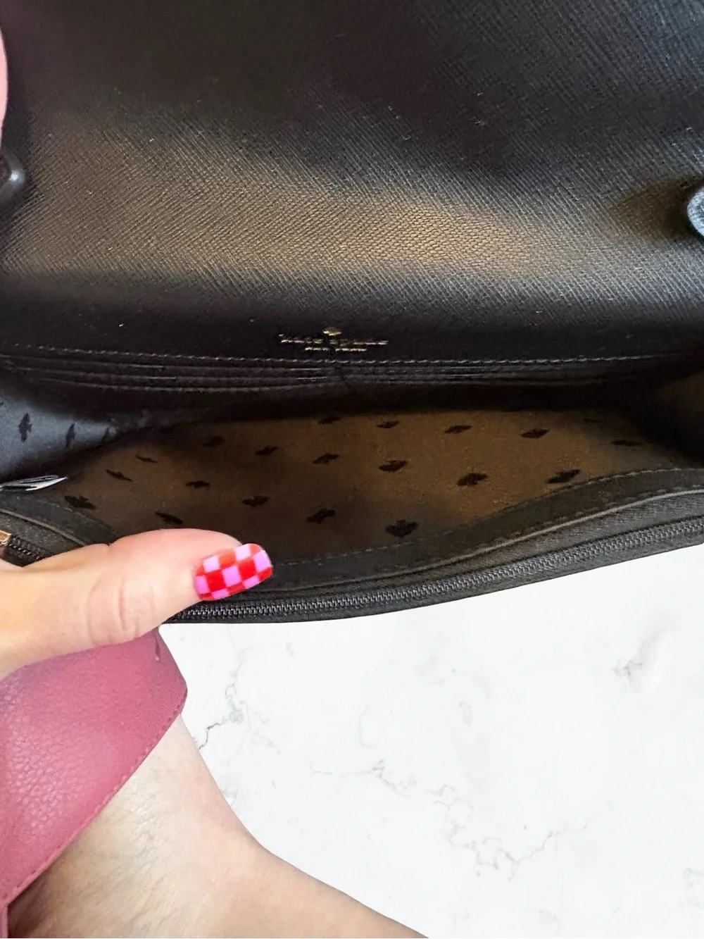 Kate Spade Glitter Tinsel Black Flap Crossbody K9336 NWT